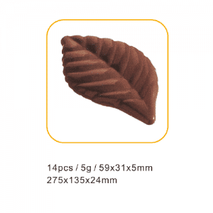 תבנית שוקולד עלה