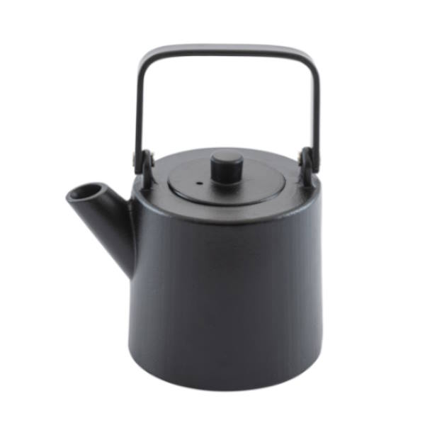 קומקום תה יפני יציקת ברזל 1 ליטר שחור