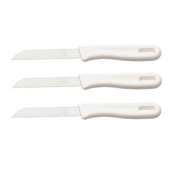 סט 3 סכינים משוננות 8.5 לבן RENA