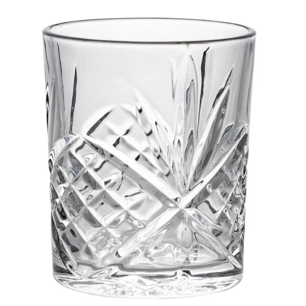 כוס זכוכית מעוצבת נמוכה 300ml