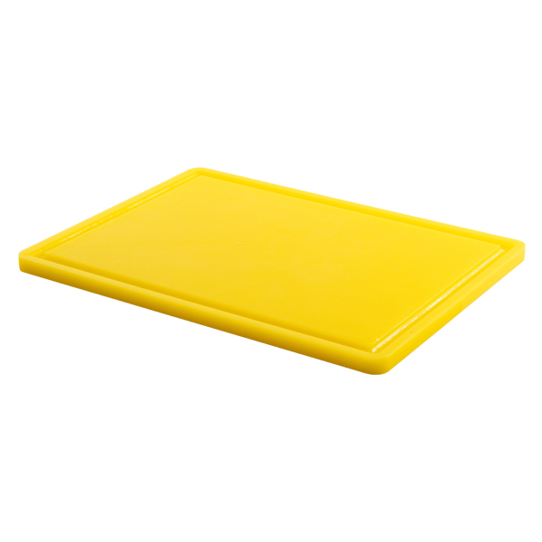 לוח חיתוך אוקולון צהוב עם חריץ  40X30X1.5