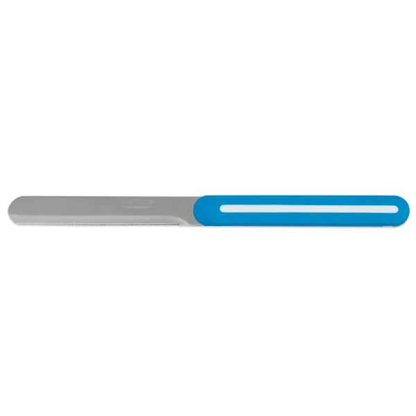 סכין מריחה משוננת כחול לבן Arcos Linea 10cm
